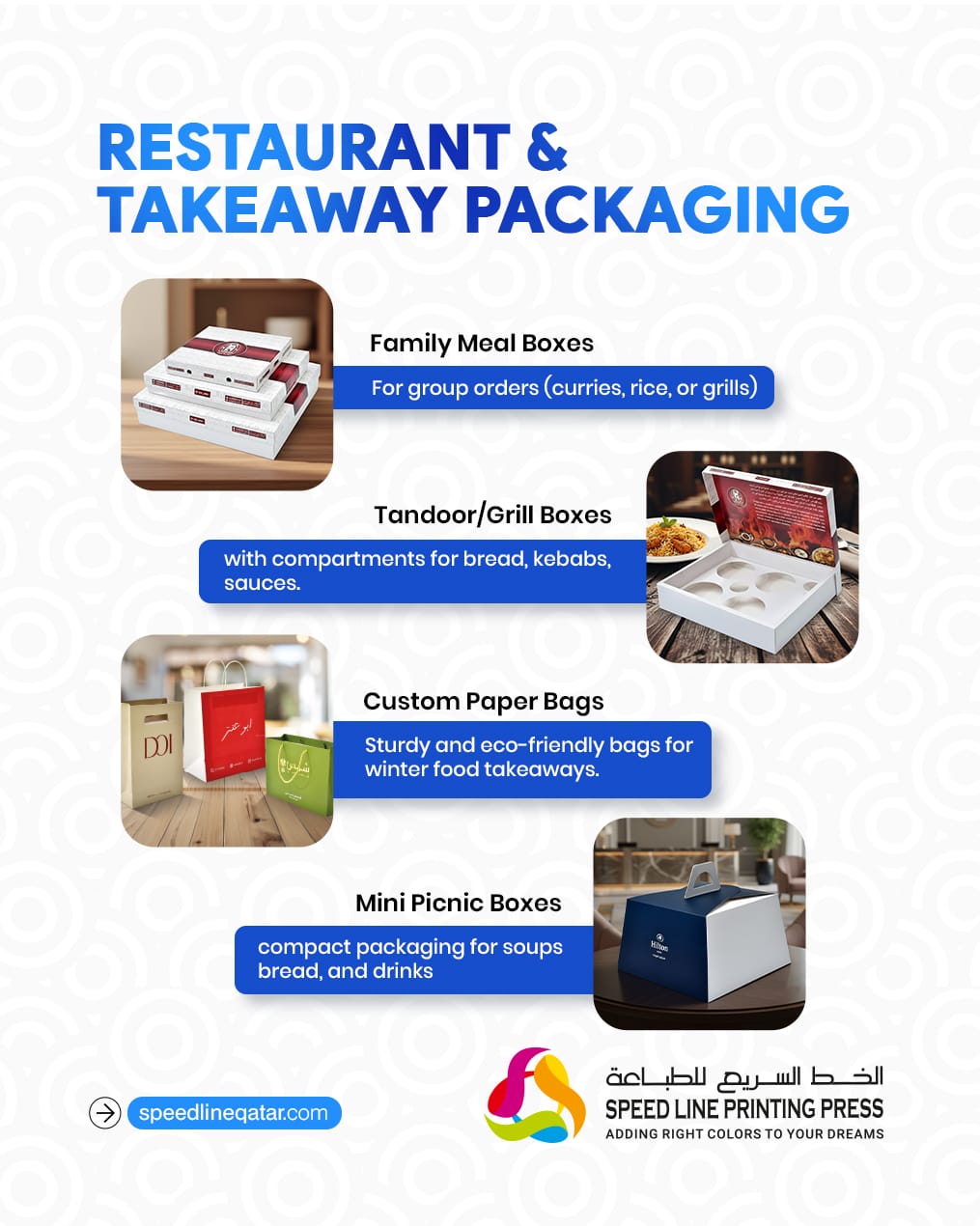 Restaurant & Takeaway Packaging in Qatar