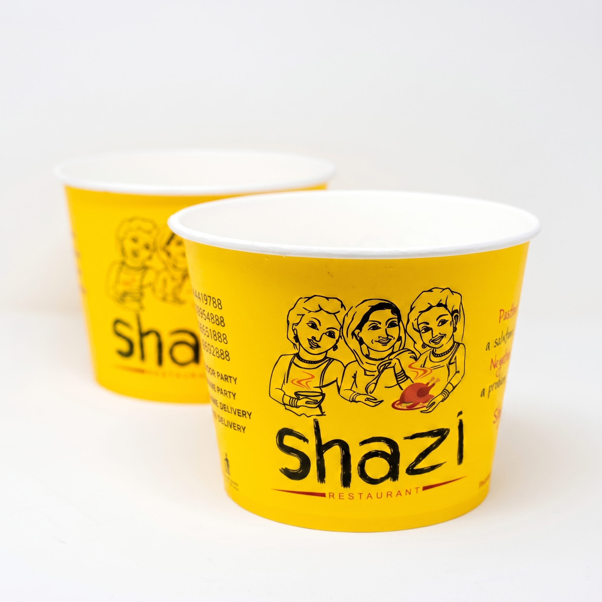 Custom paper bucket printing in Qatar